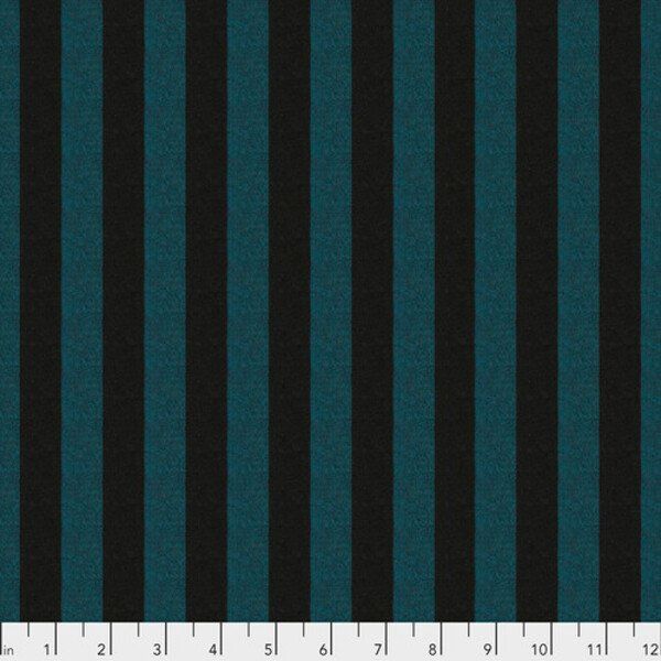 Wide Stripe in Fjord Shot Cotton Stripes Kaffe Fassett