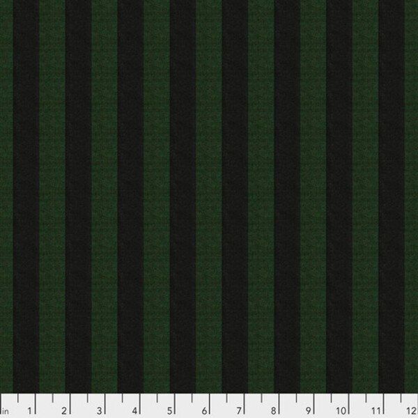 Wide Stripe in Kiwi Shot Cotton Stripes Kaffe Fassett