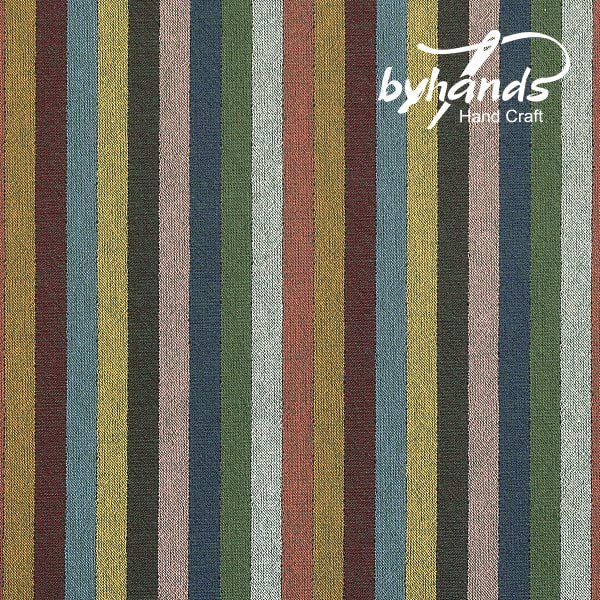 Yarn Dyed Cotton Skinny Stripe Multi Color Light  ByHands Korea