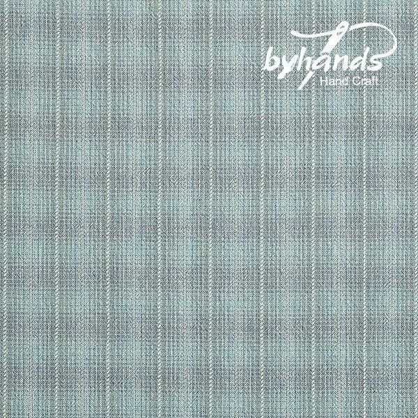Yarn Dyed Cotton Textured Stripe Plaid Light Blue ByHands Korea