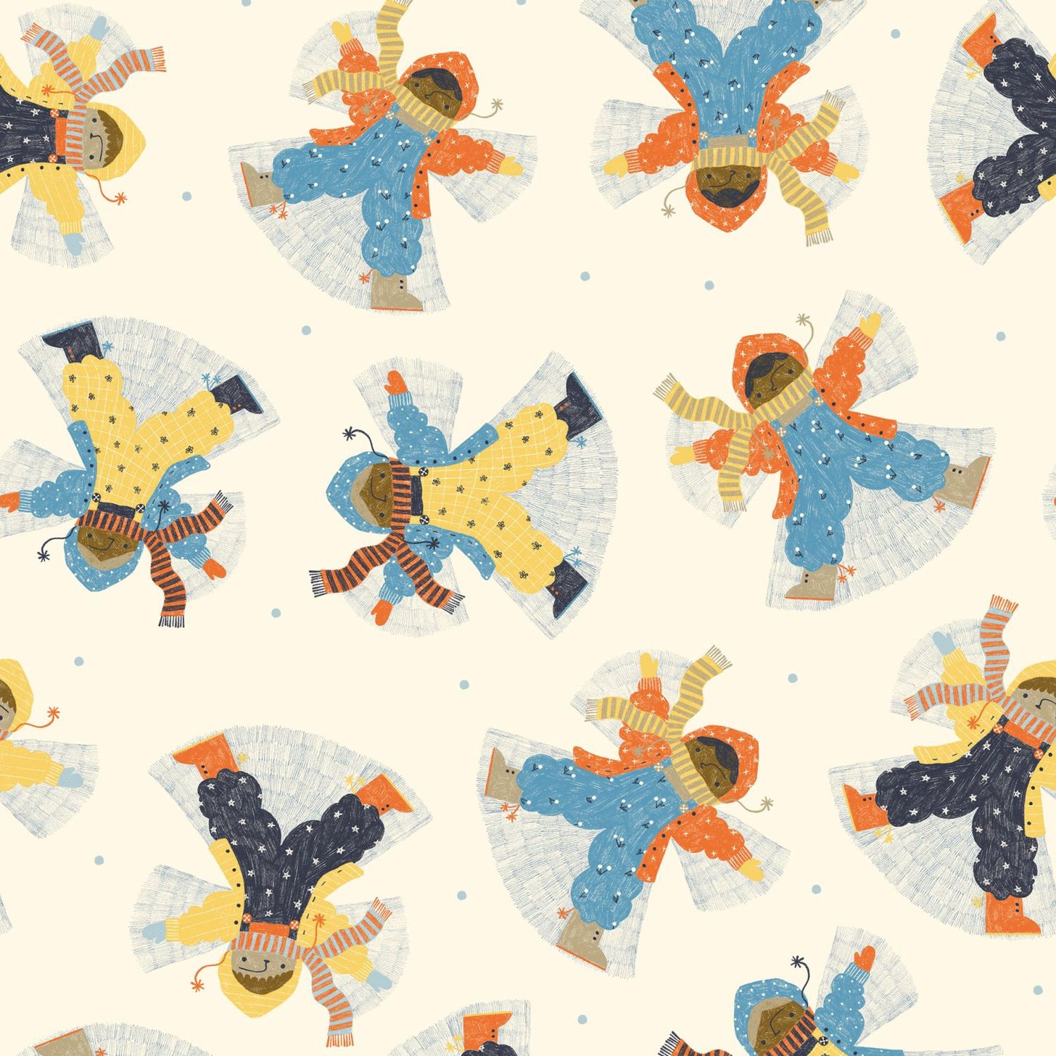 Snow Angel Organic Cotton Print Snow Friends Cloud9