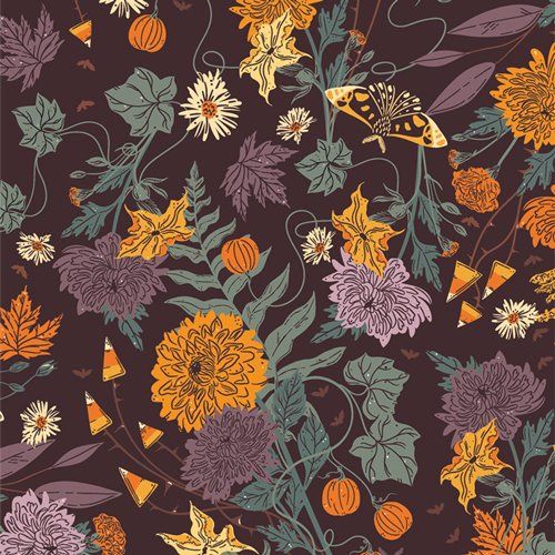 Wicked Flora from Ghostly and Haunted by Art Gallery Fabrics