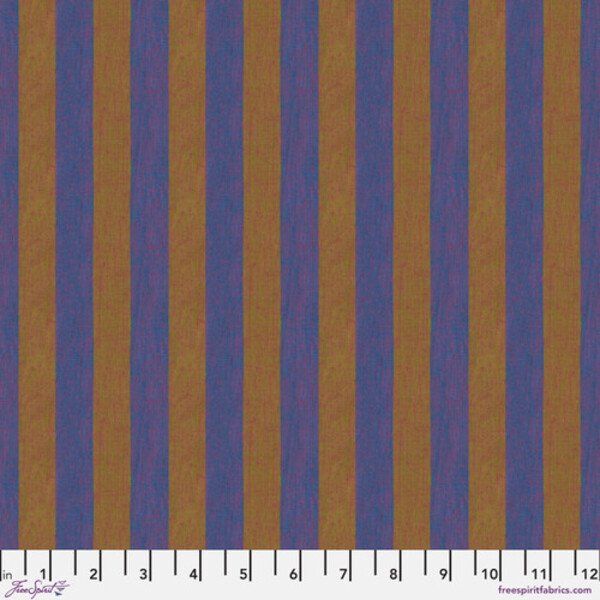 Wide Stripe in Butterscotch Shot Cotton Stripes Kaffe Fassett