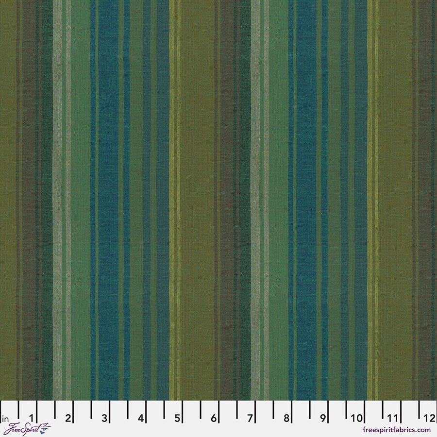 Teal Exotic Stripe Kaffe Fassett Woven Stripes