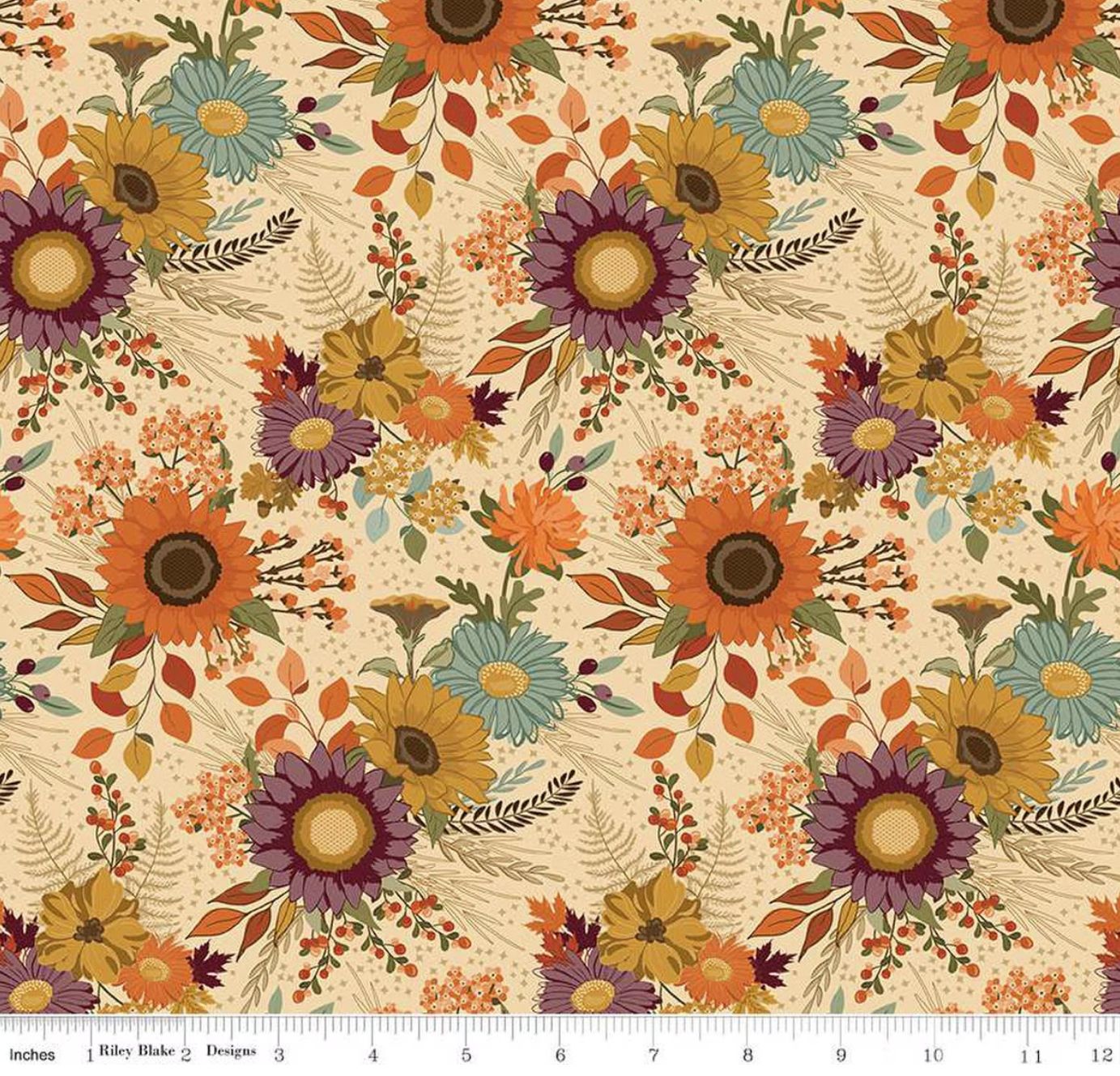 The Awe of Autumn Main Latte Riley Blake