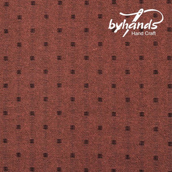 Yarn Dyed Textured Dot Burgundy ByHands Korea