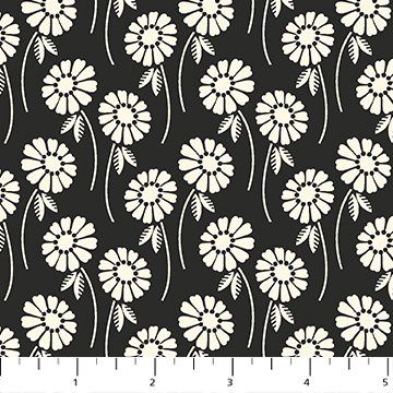 Upsy Daisy Licorice Pop Sugar FIGO Fabrics