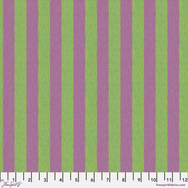 Wide Stripe in Apple Shot Cotton Stripes Kaffe Fassett