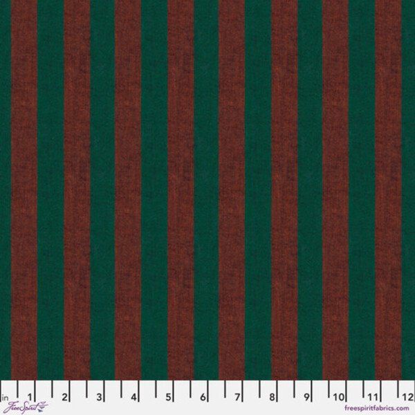 Wide Stripe in Russett Shot Cotton Stripes Kaffe Fassett