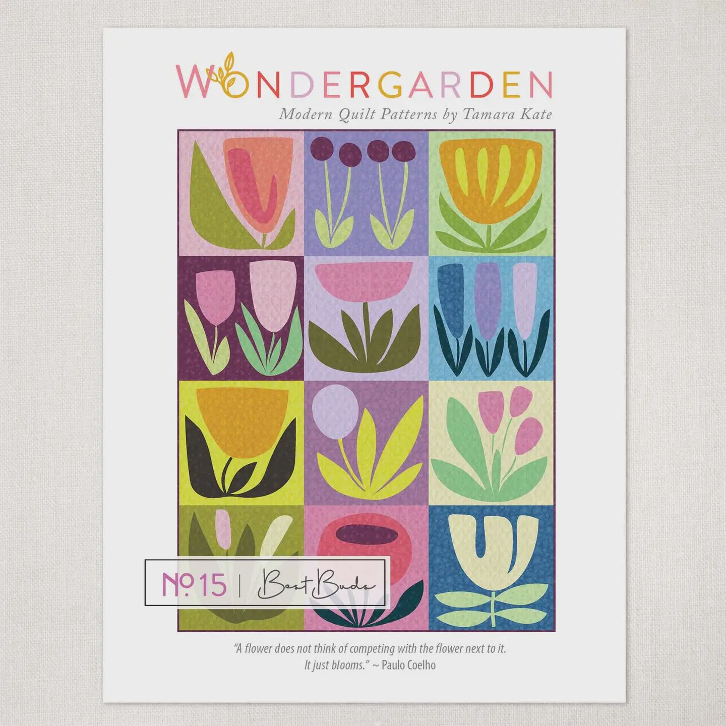 Best Buds Quilt Pattern, Wondergarden, Tamara Kate Designs