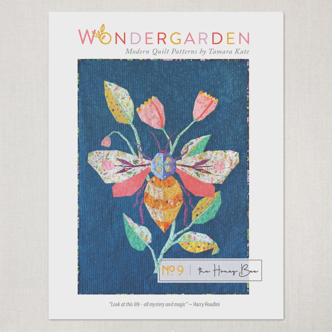The Honey Bee Quilt Pattern, Wondergarden, Tamara Kate Designs