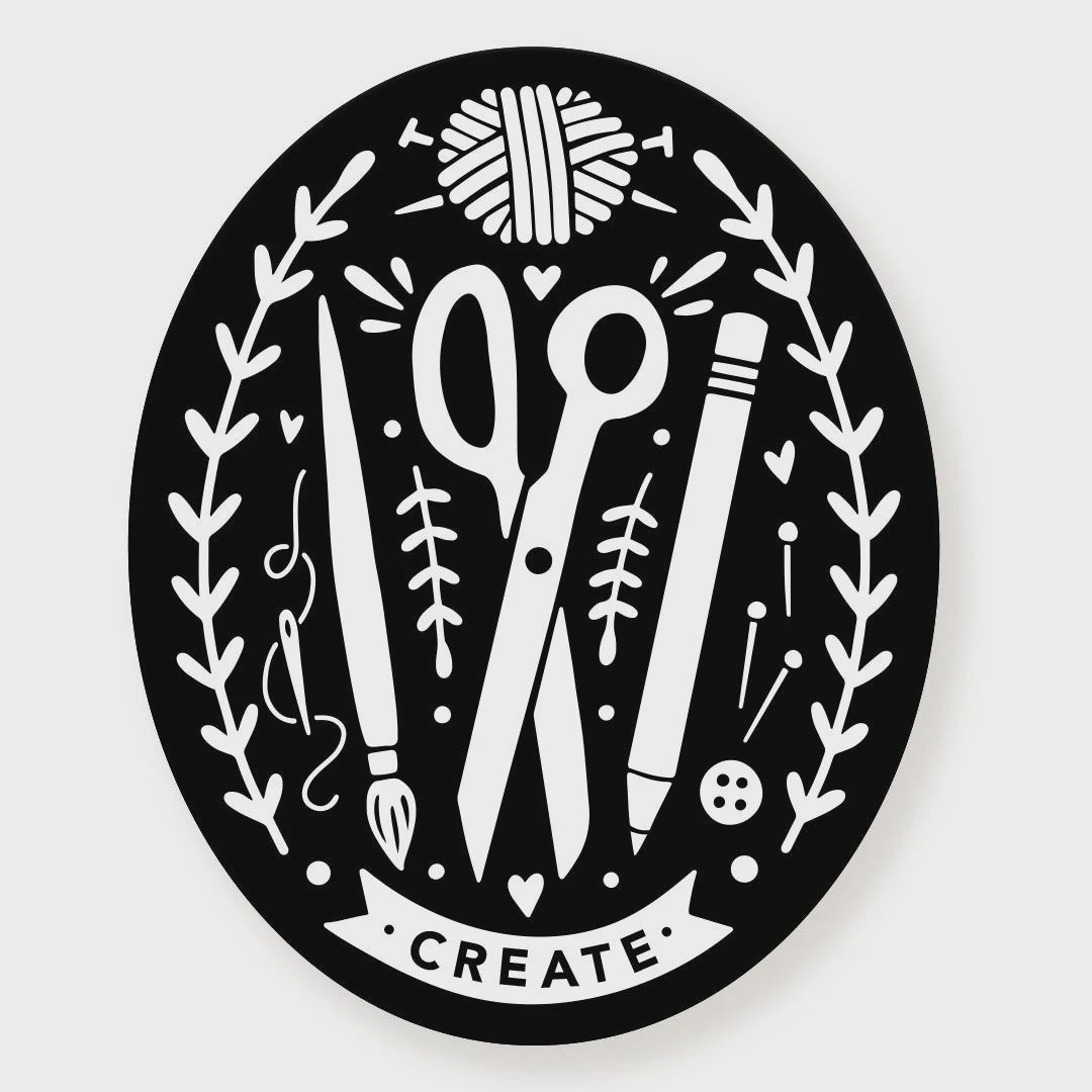 Create, Vinyl Sticker, A Fink &amp; Ink
