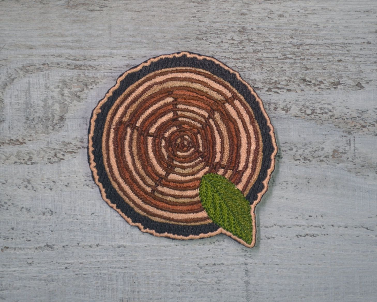 Stump, Embroidered Patch, Think Greene