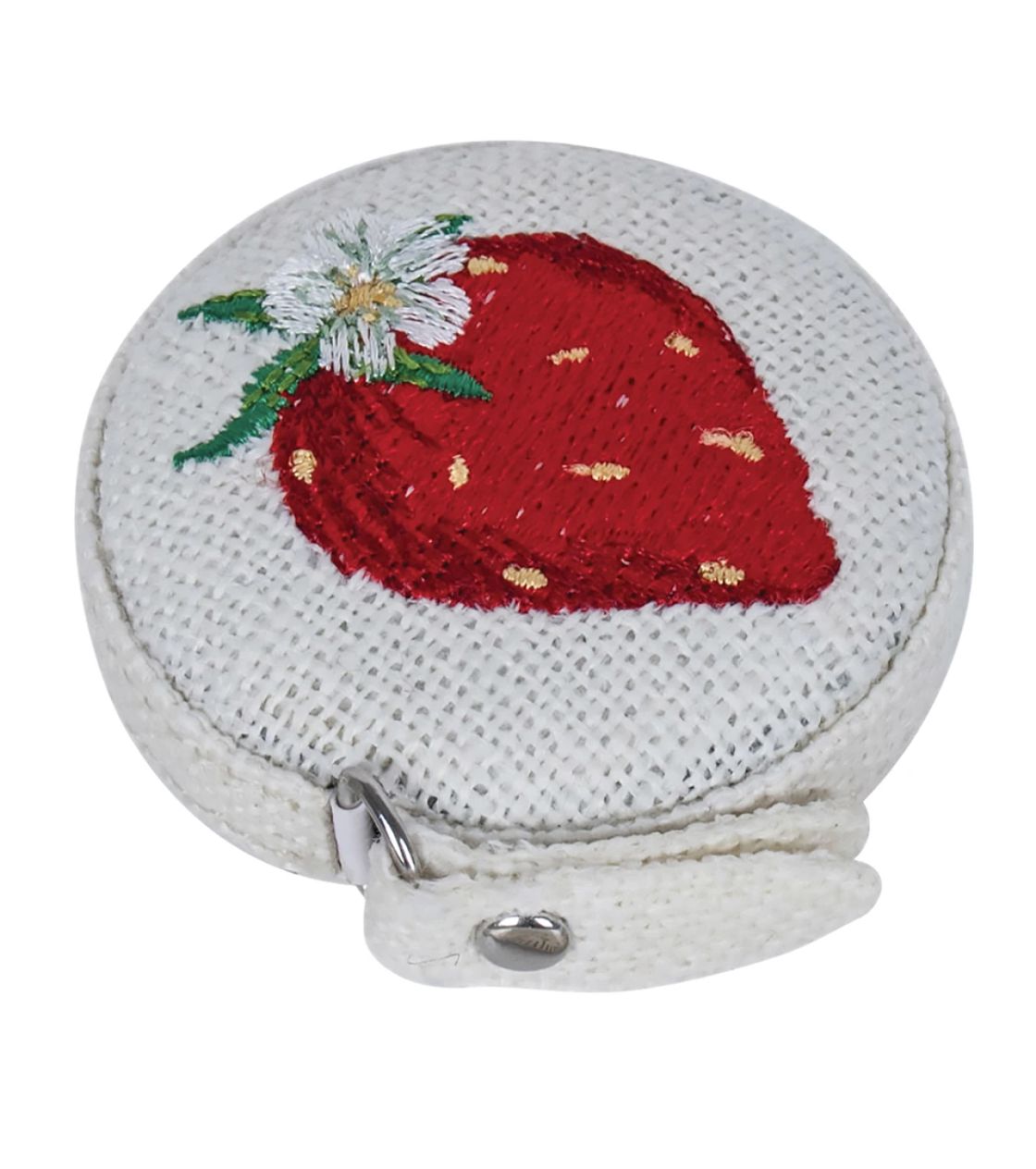 Embroidered Strawberry Retractable 60" Tape Measure