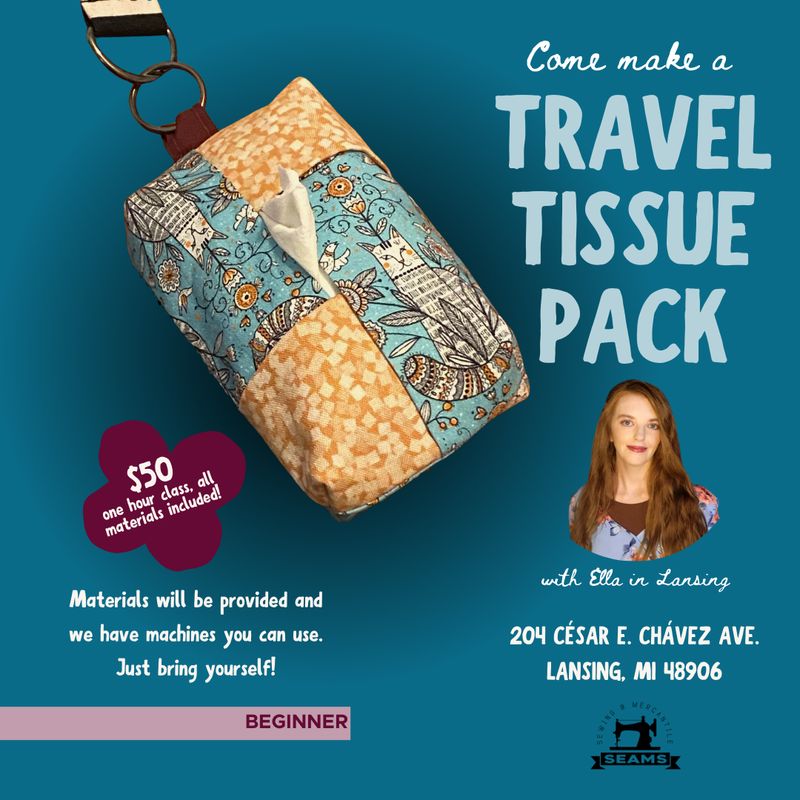 Travel Tissue Holder Workshop with Ella in Lansing