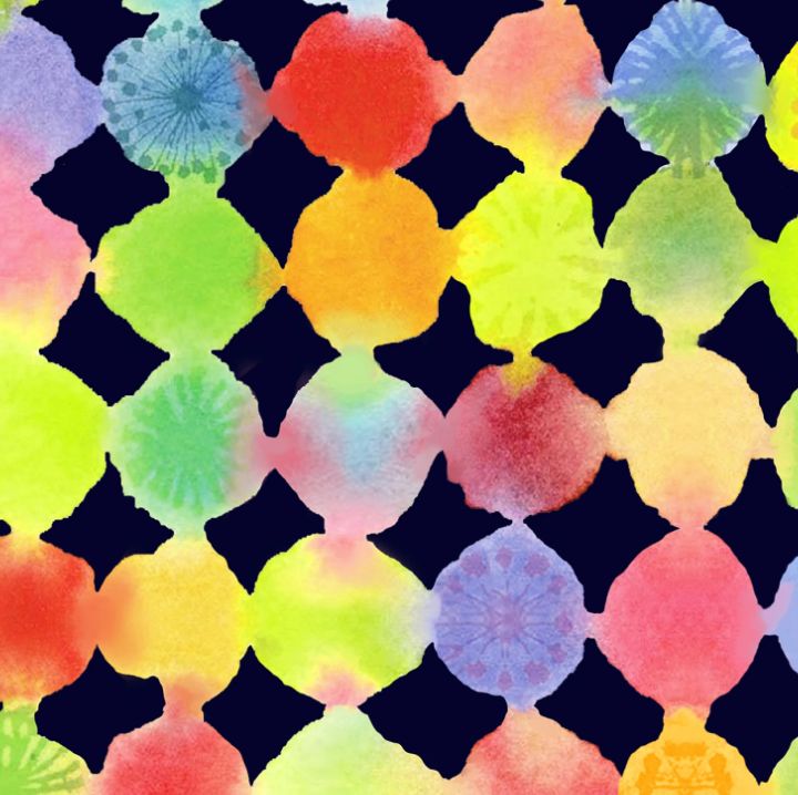 Navy Color Burst Canvas, Canvas &amp; Co.