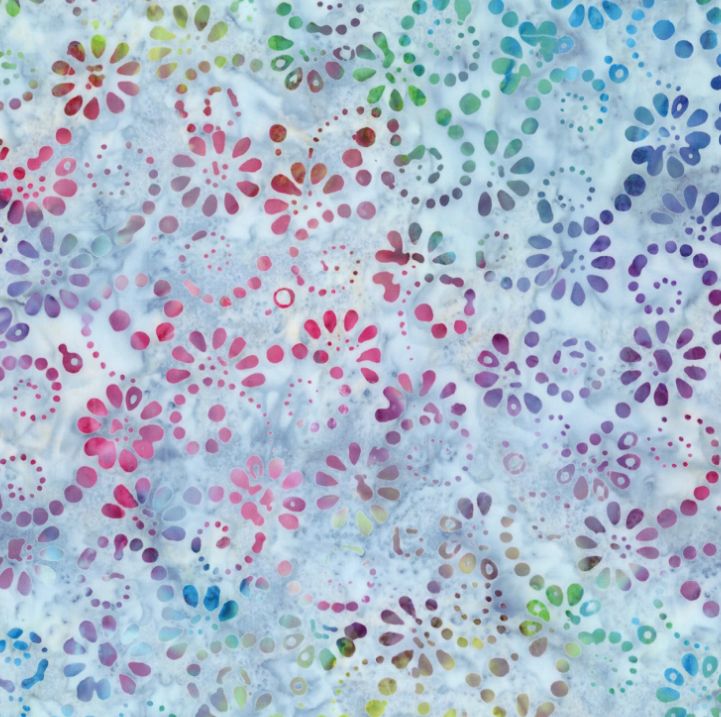Disco Party Batik, Swirl the Rainbow Batiks Riley Blake