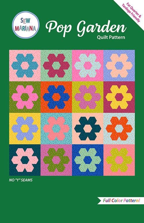 Pop Garden Quilt Pattern, Sew Mariana
