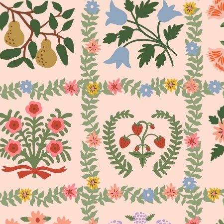 Garden Album in Pink Canvas, Gracie by Rifle Paper Co