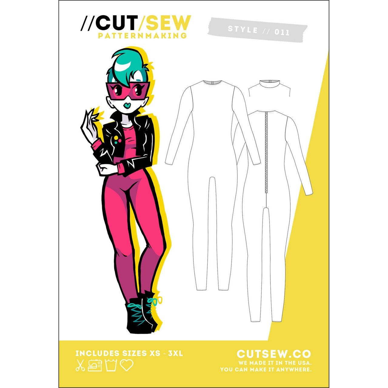 Bodysuit Pattern, Cut / Sew Patternmaking