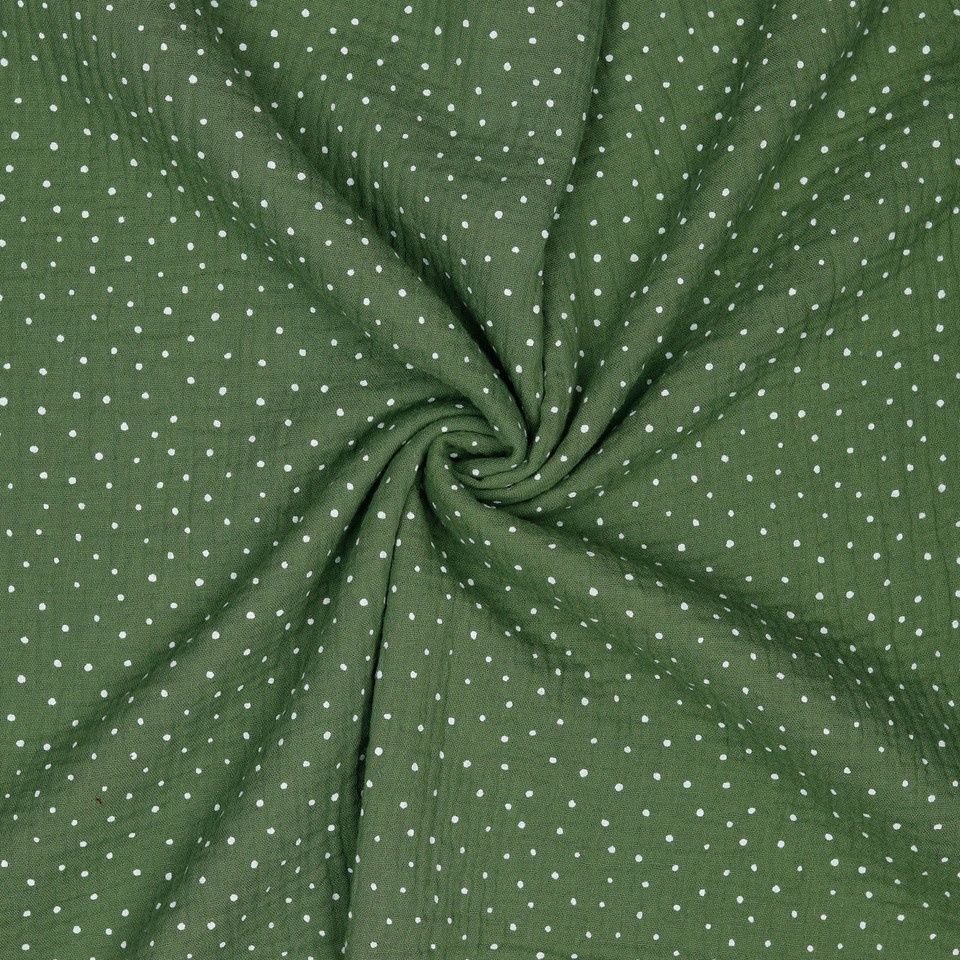 Pickle, Cotton Double Gauze Little Dots