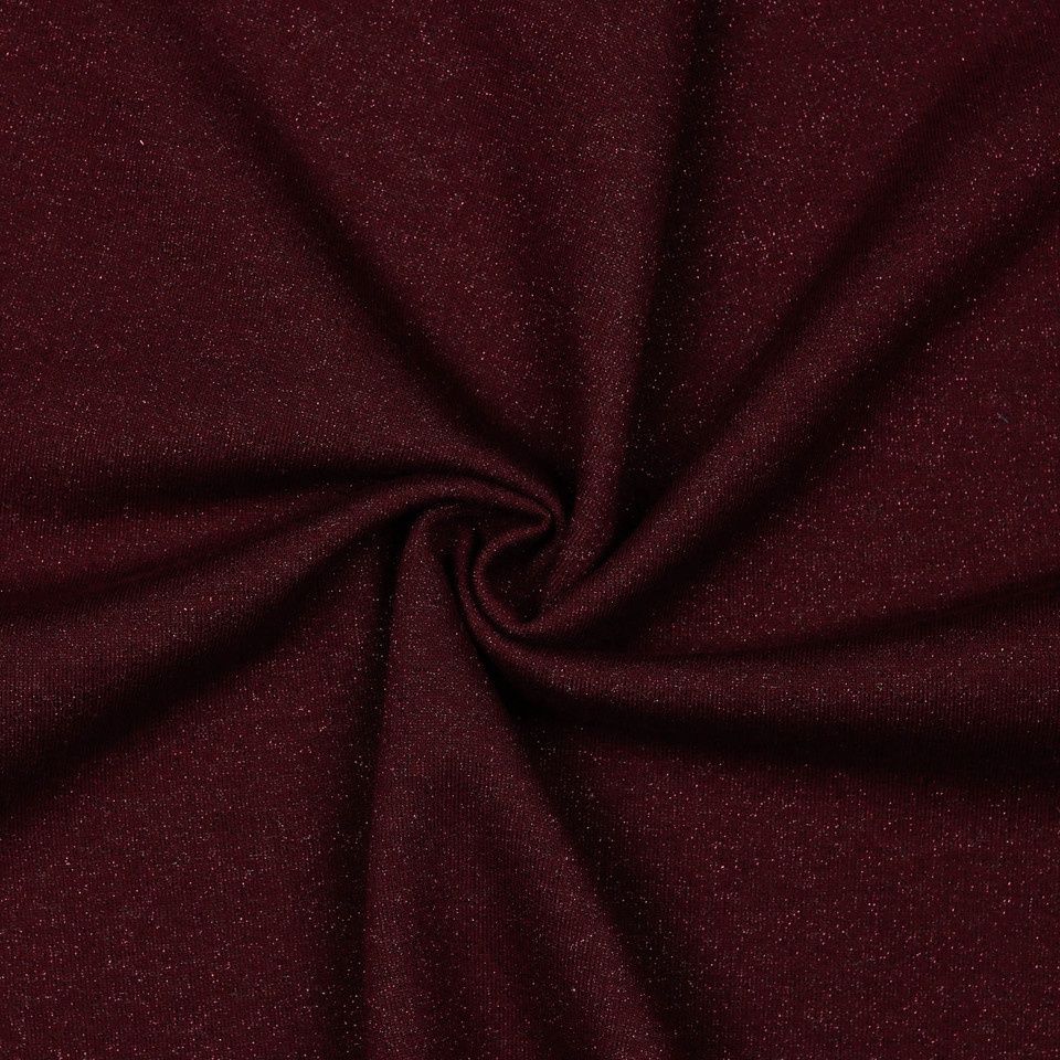 Aubergine / Prune, Lurex Sweat Fleece