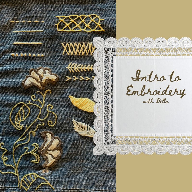 Introduction to Embroidery with Bella in Lansing