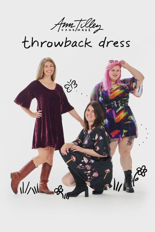 Throwback Dress Pattern, Ann Tilley Handmade