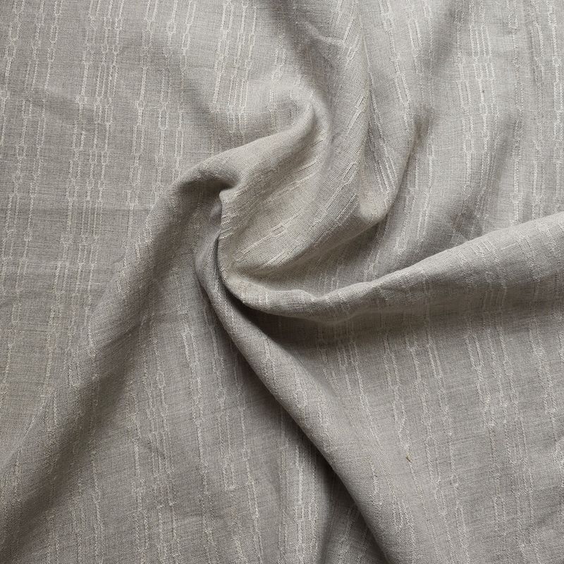 Natural Linen with Textured Woven Accent Deadstock
