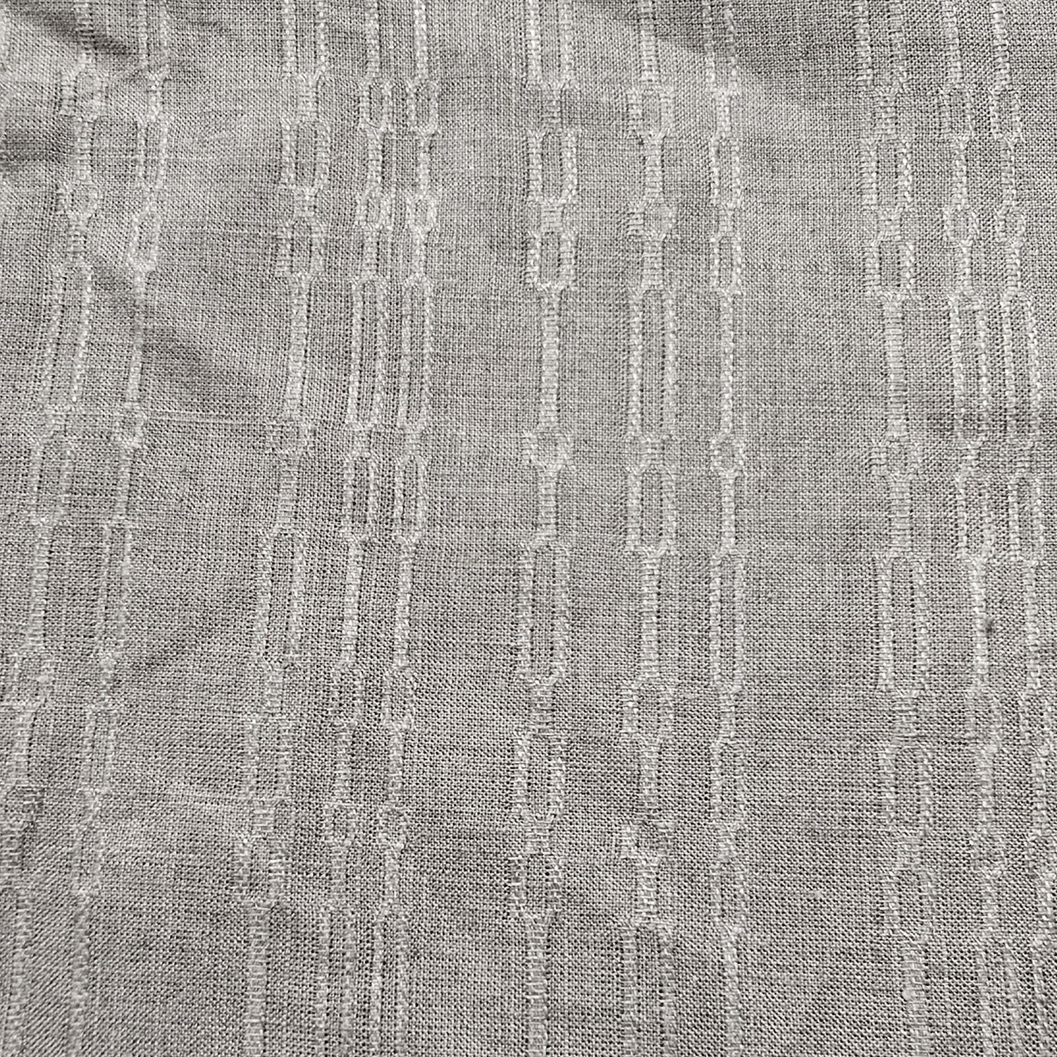 Natural Linen with Textured Woven Accent Deadstock
