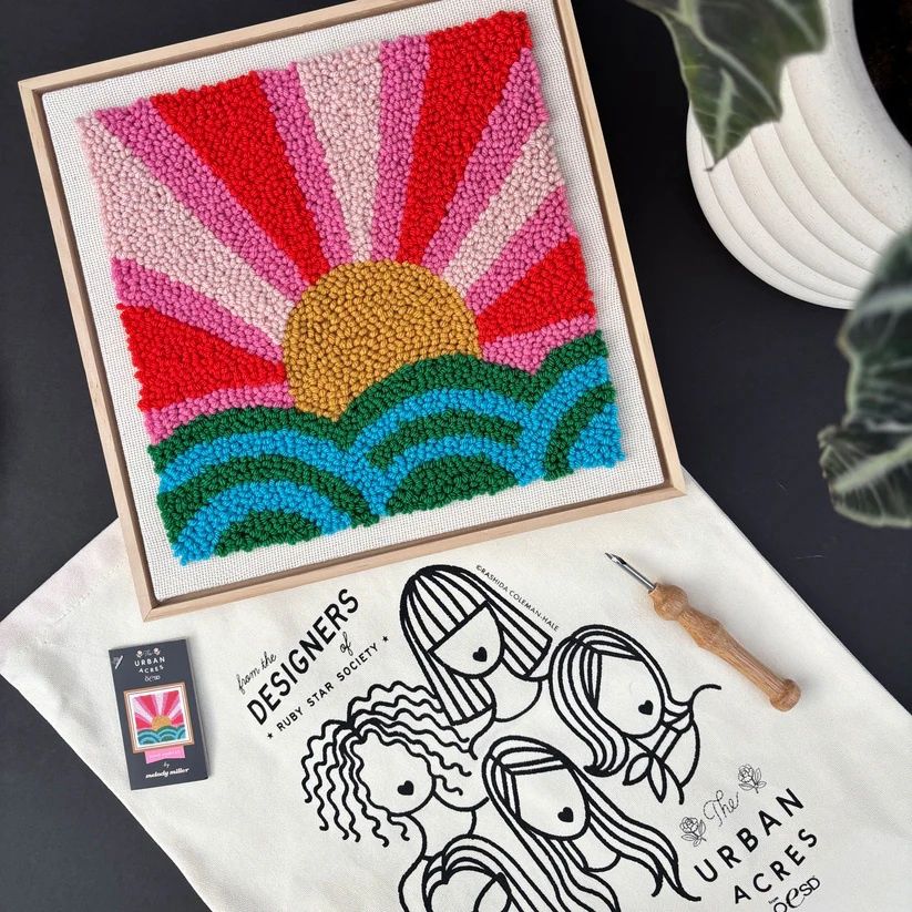 The Urban Acres  Rise &amp; Shine by Melody Miller - Punch Needle Kit