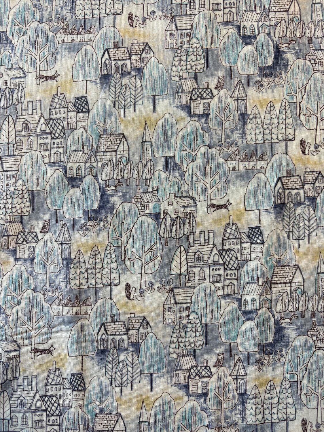 Forest Village Printed Cotton Lawn, Japanese Import