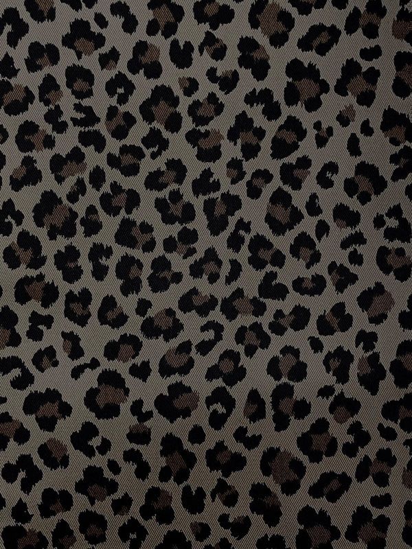 Leopard Print Cotton Twill, Japanese Import