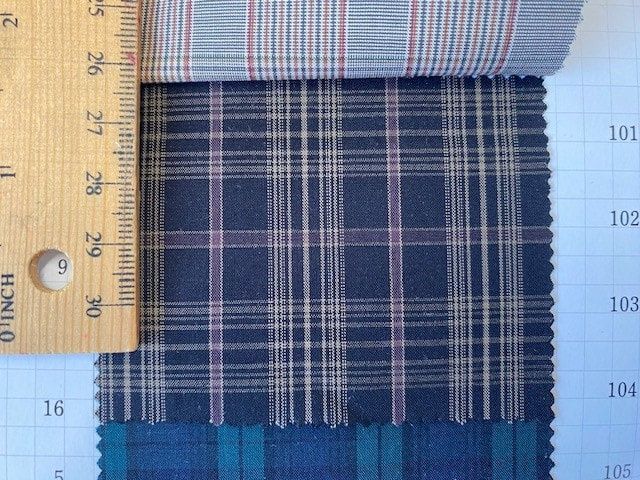 Black and Brown Plaid, Yarn Dyed Typewriter Cloth, Japanese Import