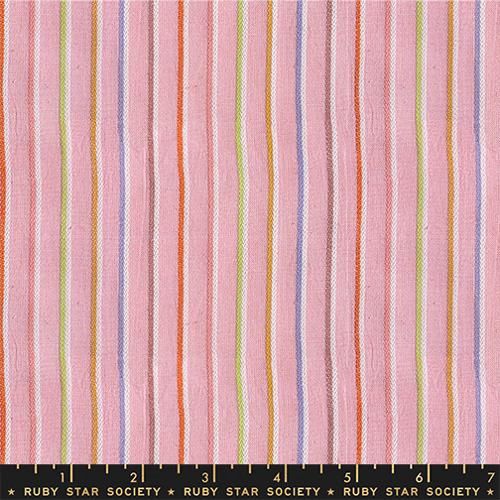 Sketch Strip Twist Weave in Rosebud, Warp and Weft Mystic Fable, Ruby Star Society