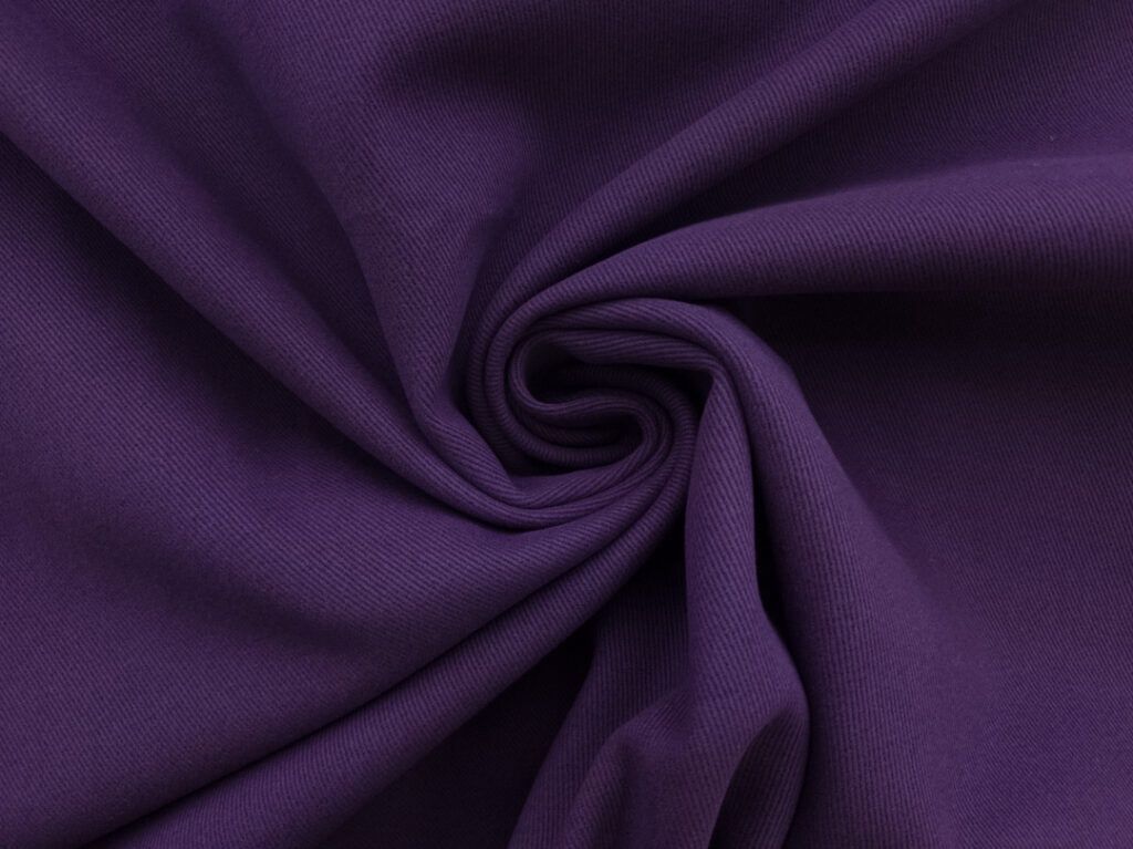 REMNANT 7/8th yds Atelier Brunette Light Gabardine Majestic Purple