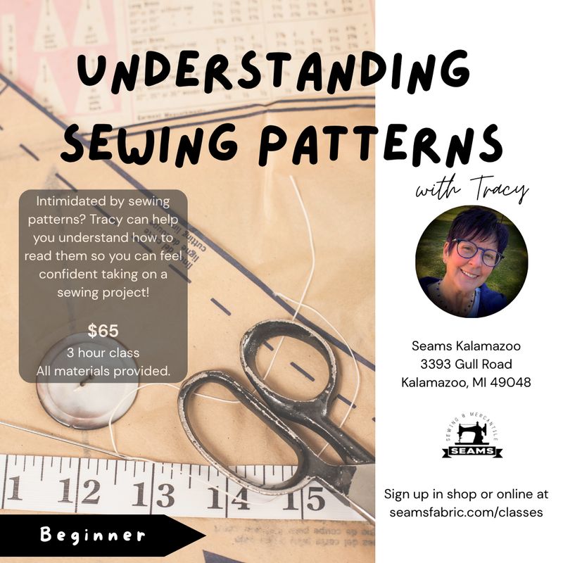 Understanding Sewing Patterns with Tracy in Kalamazoo
