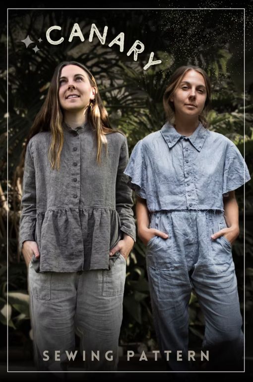 Canary Top Sewing Pattern, Charlie Darwin Textiles
