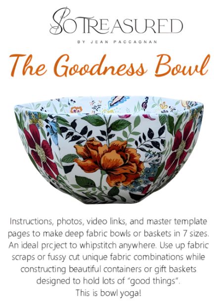 The Goodness Bowl, English Paper Piecing Pattern