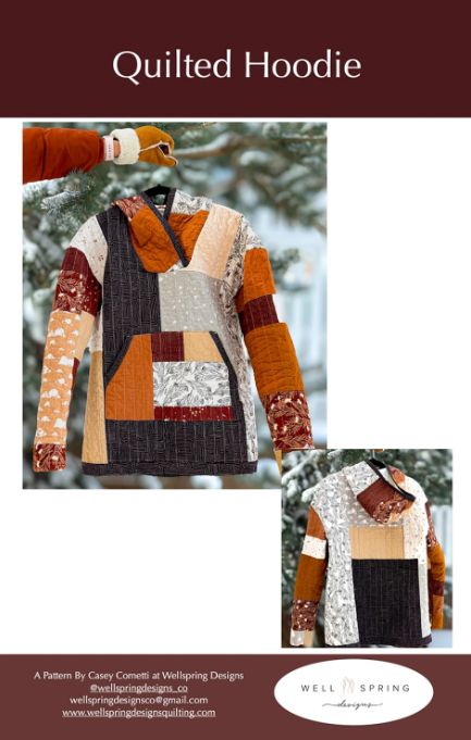 Quilted Hoodie Pattern, Wellspring Designs