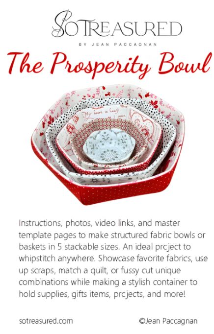 The Prosperity Bowl, English Paper Piecing Pattern