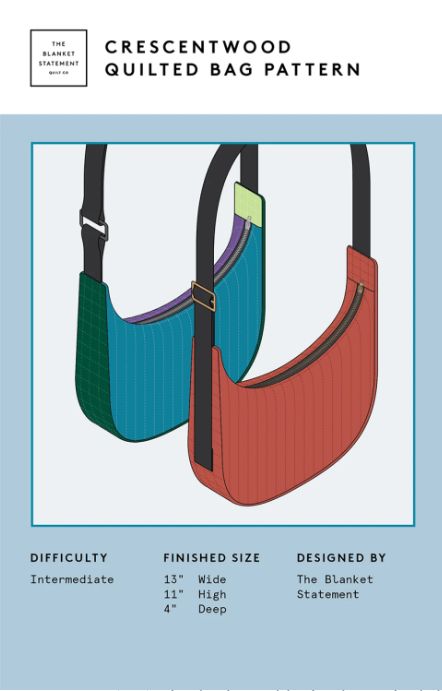 Crescentwood Quilted Bag Pattern