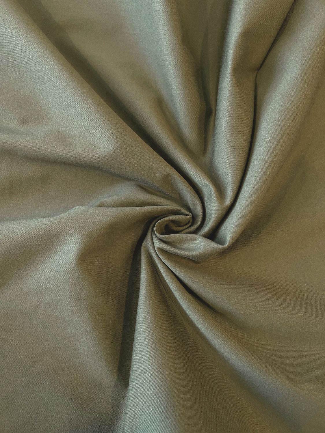 Olive Cotton Twill Deadstock