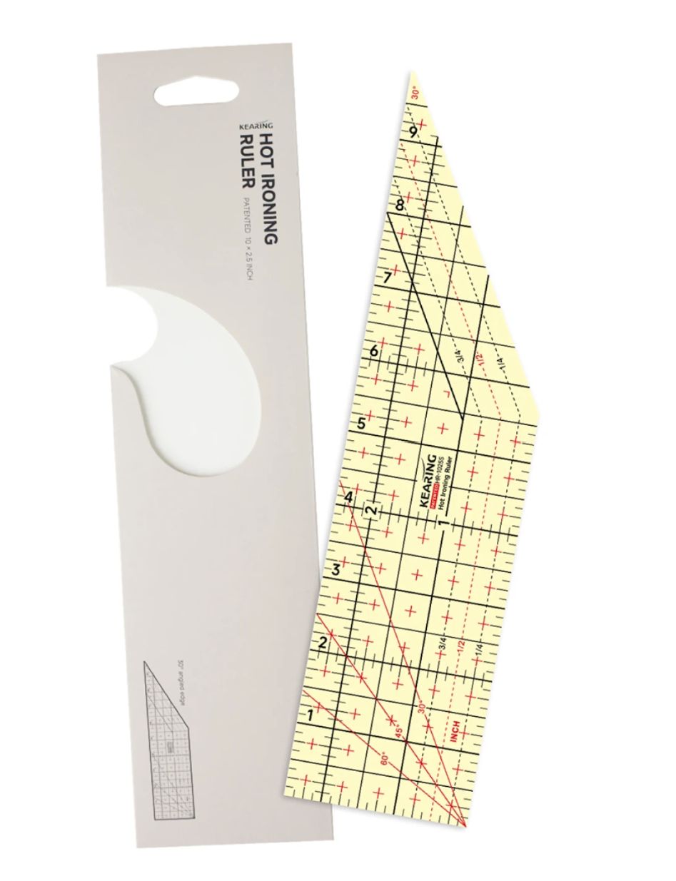 Hot Ironing Ruler, 30 Degree Angled, 10in x 2-1/2in