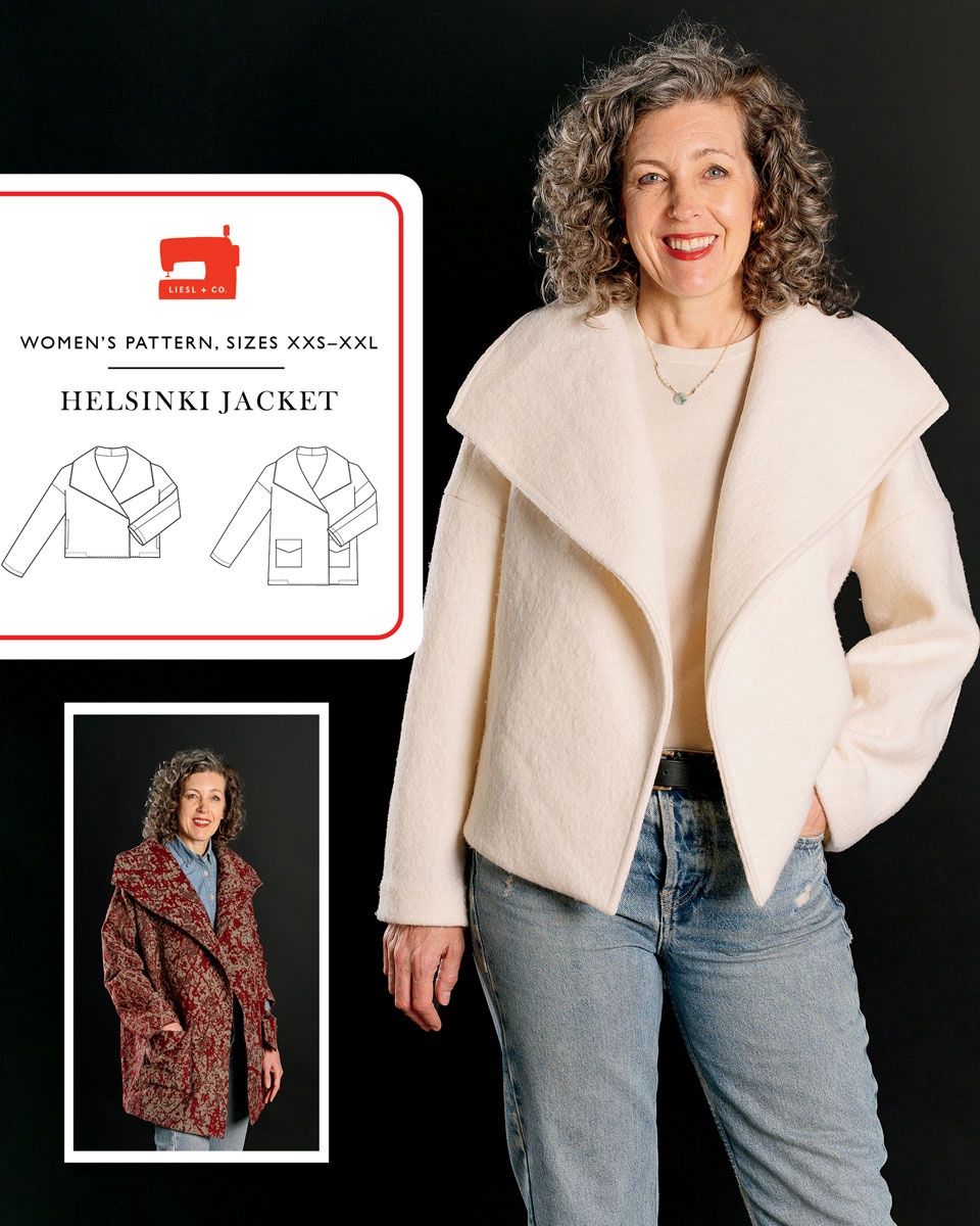 Helsinki Jacket Pattern, Liesl + Co.