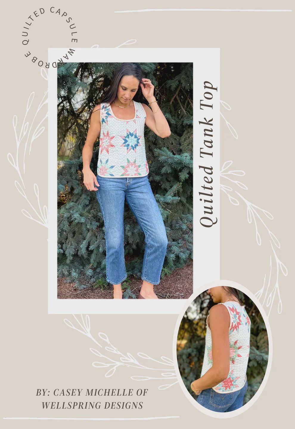 The Quilted Tank Top Pattern, Wellspring Designs