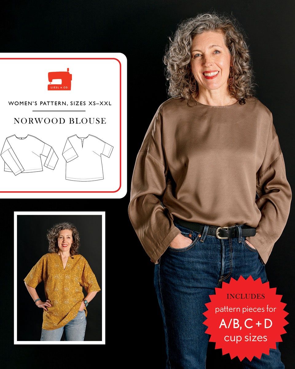 Norwood Blouse Pattern, Liesl + Co