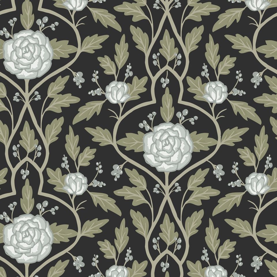 Evening Arbor Organic Printed Cotton, Twilight Reverie, Cloud9