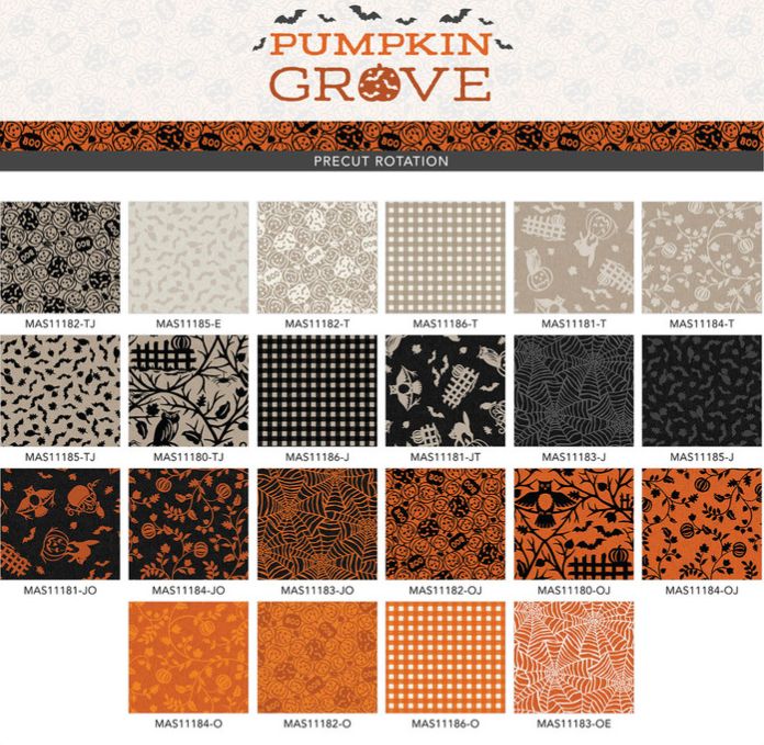 Pumpkin Grove Fat Quarter Bundle, 22pcs