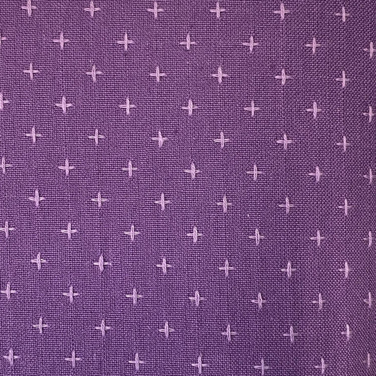Manchester Pluses and Crosses - Purple Sky - 3/4 Yard Remnant